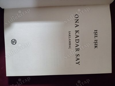 Ona kadar Say Saklambaç (Ciltli)