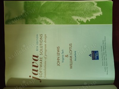 JAVA SOFTWARE SOLUTIONS 6TH / CD'li