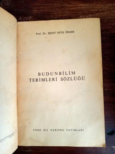 BUDUNBİLİMİ TERİMLERİ SÖZLÜĞÜ