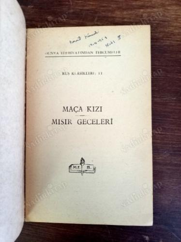 Maça kızı ve Mısır geceleri