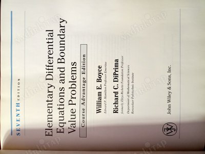 ELEMENTARY DIFFERENTIAL EQUATIONS AND BOUNDARY VALUE PROBLEMS / SEVETH EDITION / Cd'li