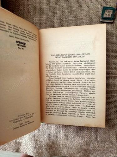 MAO ZEDUNG SEÇME ESERLER CİLT: 1
