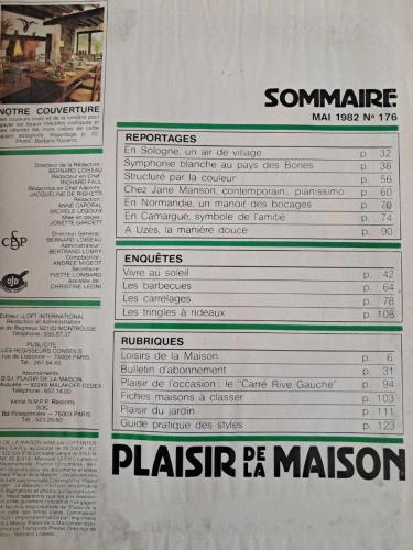 Plaisir de la Maison No176