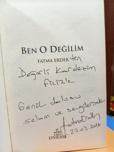 BEN O DEĞİLİM ciltli/ İmzalı!