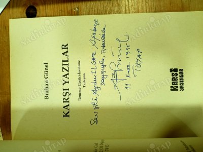 KARŞI YAZILAR (İTHAFLI ve İMZALI)