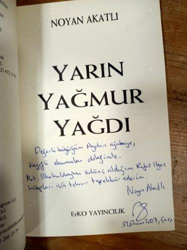 Yarın Yağmur Yağdı (İmzalı)