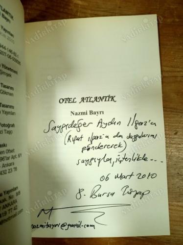 OTEL ATLANTİK - İTHAFLI İMZALI