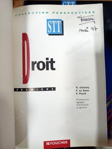 DROİT/ PREMIERE PERSPECTİVES