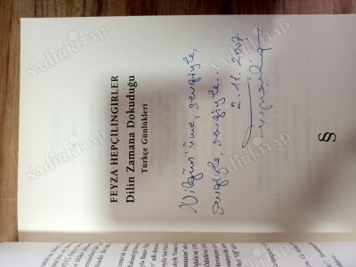DİLİN ZAMANA DOKUNDUĞU TÜRKÇE GÜNLÜKLERİ- İmzalı!!