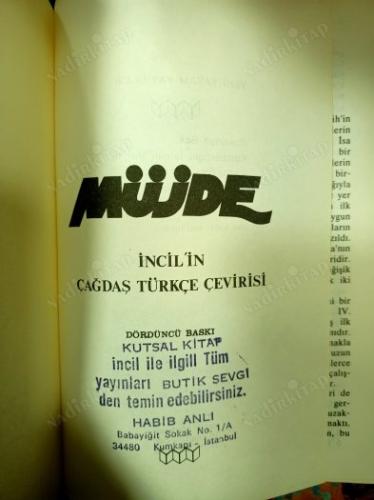 MÜJDE - İNCİL'İN ÇAĞDAŞ TÜRKÇE ÇEVİRİSİ