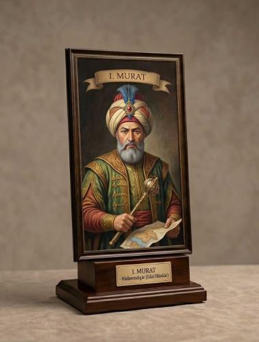 LOT.6 » OSMANLI PADİŞAHI   I. MURAT   MÜHÜRLÜ  Osmanlı Askeri Göğüs Cebi Arması  KAÇIRILMAZ.!