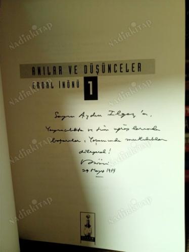 Anılar ve Düşünceler 1 ( İthaflı ve İmzalı )