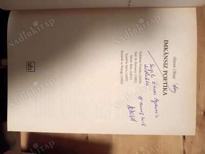 Bütün Yapıtlarına Doğru1.2.3.4.5. Cilt (Ciltli) İmzalı