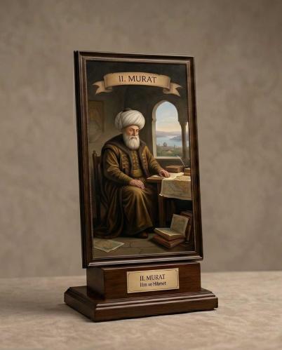 LOT.4 » OSMANLI PADİŞAHI  II MURAT -- MÜHÜRLÜ  Osmanlı Askeri Göğüs Cebi Arması  KAÇIRILMAZ.!