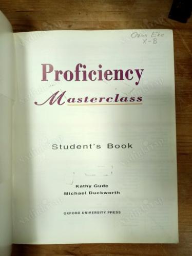 PROFICIENCY MASTERCLASS STUDENS BOOK