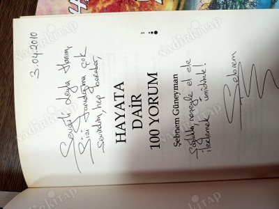 HAYATA DAİR 100 YORUM / İmzalı