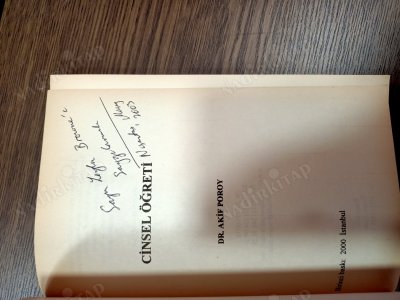 CİNSEL ÖĞRETİ - DR.AKİF POROY ( GENÇLER VE ANNE BABALAR İÇİN CİNSELLİK EL KİTABI ) İmzalı