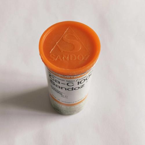 SANDOZ Ca-C 1000  / Alüminyum İlaç Kutusu - 1 ( Eczacılık Tarihi - Mesleki Obje )