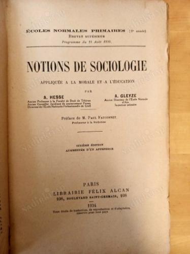 NATIONS DE SOCIOLOGIE