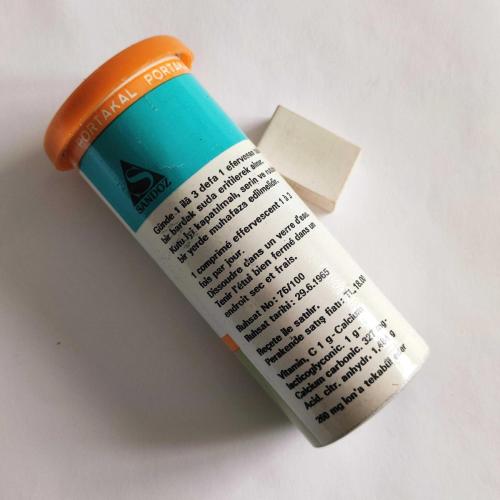 SANDOZ Ca-C 1000  / Alüminyum İlaç Kutusu - 3 ( Eczacılık Tarihi - Mesleki Obje )