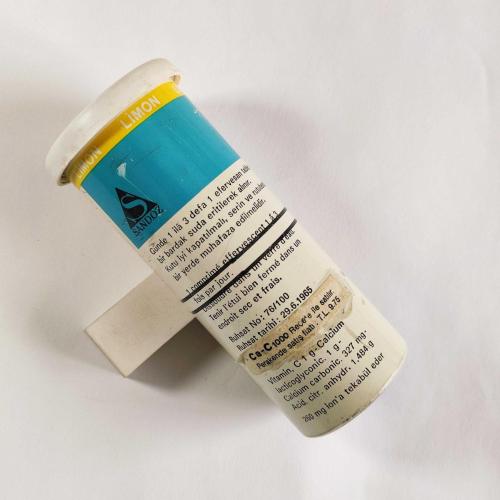 SANDOZ Ca-C 1000  / Alüminyum İlaç Kutusu - 4 ( Eczacılık Tarihi - Mesleki Obje )