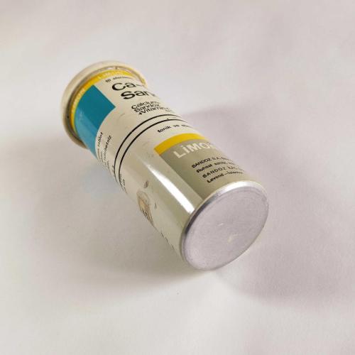 SANDOZ Ca-C 1000  / Alüminyum İlaç Kutusu - 4 ( Eczacılık Tarihi - Mesleki Obje )