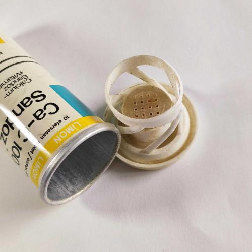 SANDOZ Ca-C 1000  / Alüminyum İlaç Kutusu - 4 ( Eczacılık Tarihi - Mesleki Obje )