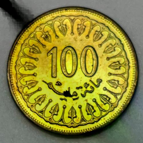 2008-2-adet 1960..1997n...1993 -2-adet.. TUNUS MADENİ PARA---100 MİLİEM 6 ADET