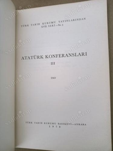 ATATÜRK KONFERANSLARI 1969 3
