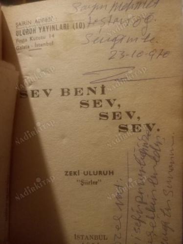 SEV BENİ SEV/ İmzalı!