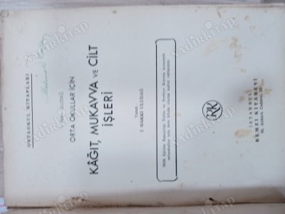 ORTA OKULLAR İÇİN KAĞIT, MUKAVVA VE CİLT İŞLERİ