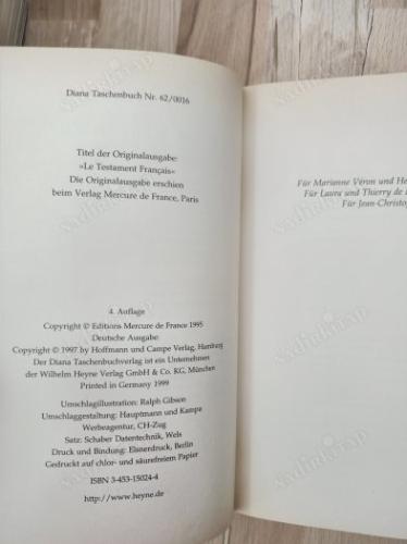 Fas Französische Testament