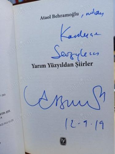 YARIM YÜZYILDAN ŞİİRLER - imzalı