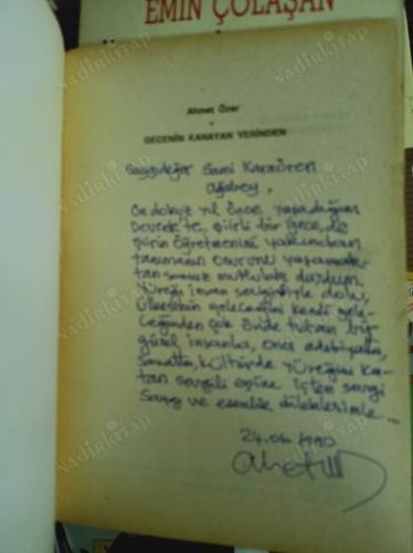 GECENİN KANAYAN YERİNDEN- İMZALI