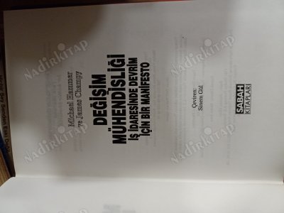 DEĞİŞİM MÜHENDİSLİĞİ İŞ İDARESİNDE DEVRİM İÇİN BİR MANİFESTO