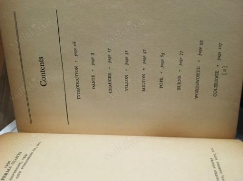 LIVING BIOGRAPHIES OF GREAT POETS 1. CİLT