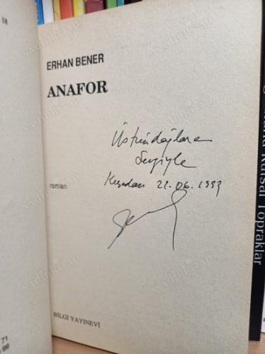 ANAFOR/ İmzalı!