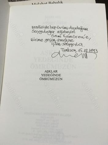 AŞKLAR YEDEĞİNDE ÖMRÜMÜZÜN - Sami Karaören'e imzalı