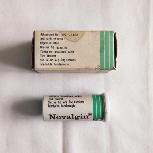 NOVALGİN İLAÇ ( Eczacılık Tarihi - Mesleki Obje )