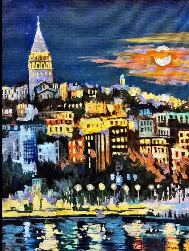 Ahmet Altın İmzalı Yağlıboya Tablo