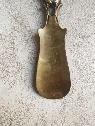 Vintage Pirinç Ayakkabı Çekeceği