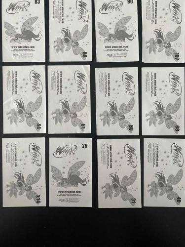 Winx Club 4 2009 Believix Panini Stickerları - 24 Sticker Lot