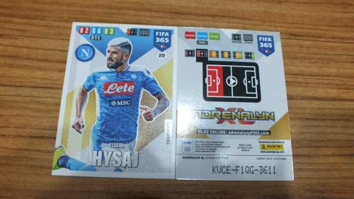 2020 Panini FIFA 365 Elseid Hysaj SSC Napoli Team Mate Kart No:272