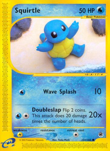Squirtle 2002 Expedition Pokemon Kart