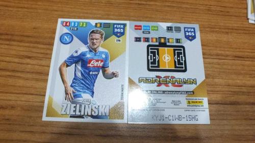 2020 Panini FIFA 365 Piotr Zieliński SSC Napoli Team Mate Kart No:276