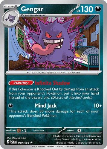 Gengar #50 Pokemon Kart