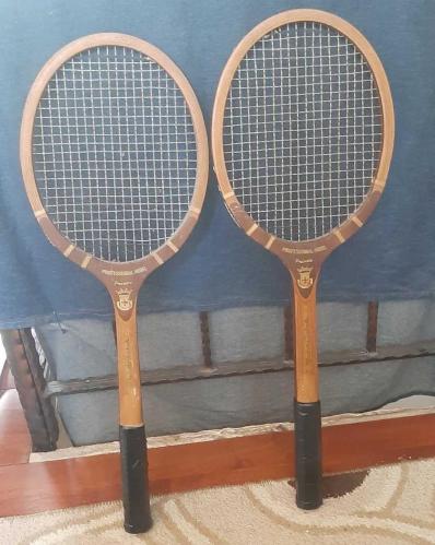 Vintage Ahşap Tenis Raketi