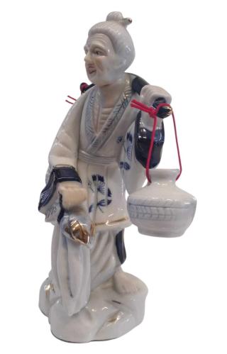 Eski Dönem Balıkçı Dede-Nine Porselen Biblo (Yükseklik 26 cm)