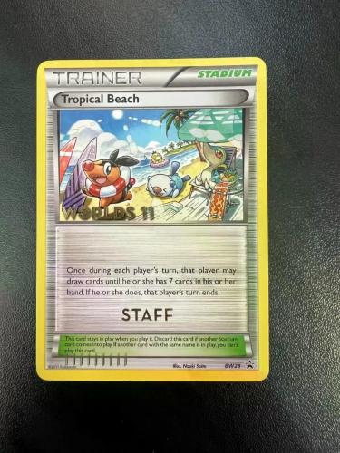 Tropical Beach BW28 World Championships 2011 STAFF Promo Pokemon Kart
