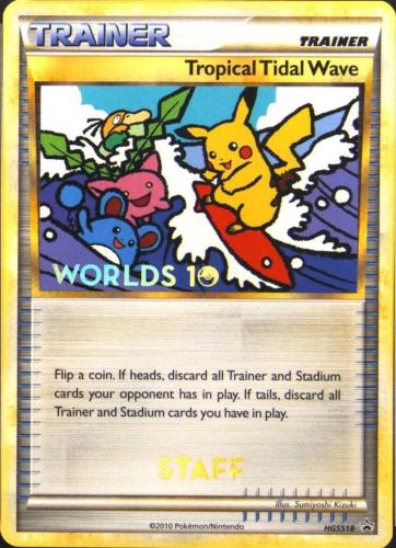 Tropical Tidal Wave World Championships 2011 STAFF Promo Pokemon Kart
